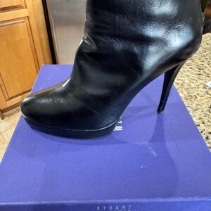 Stuart Weitzman Black Heeled Boots